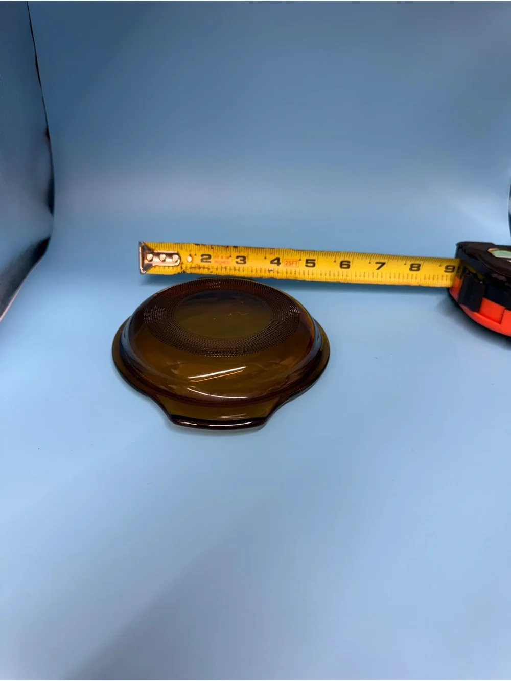 Vintage Anchor Hocking Fire King Amber Glass Replacement Lid ONLY